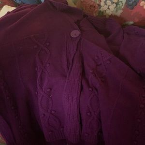 New sweater purple  size 4x